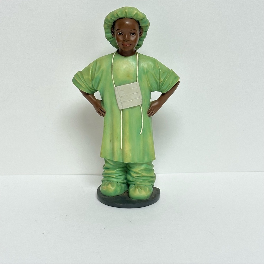 Professional Male Nurse in Scrubs Collectible Figurine 6in. Tall READ